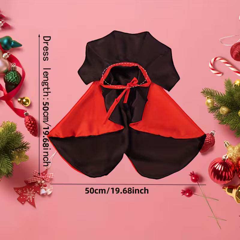 Pet Christmas Knit Costume | Tether Style Spandex Holiday Dress-up Outfit for Small Medium Pets
