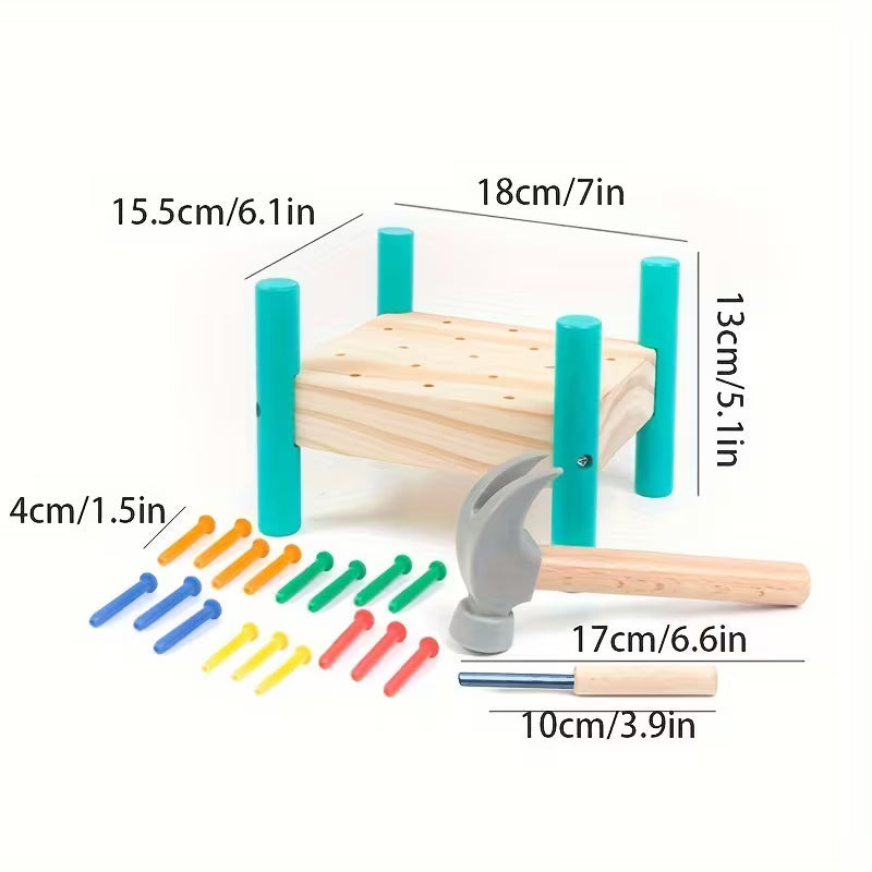 Children Nail Pull Pounding Knocking Toy | Color Recognition Educational Christmas Stocking Stuffer