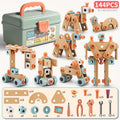 Kids Screw Disassembly Tool Box Toy | DIY Assembly Puzzle Large Blocks for 3Y+