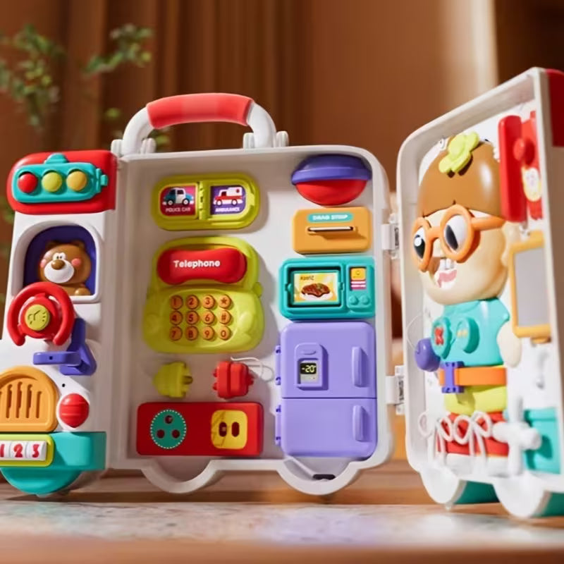 54-in-1 Toddler Busy Board | Alphabet Fine Motor Learning Toy for 18 Months+