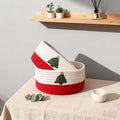 Christmas Decorative Storage Baskets, Small Shelf Baskets for Home