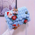 Christmas Plush Crossbody Bag, Cute Holiday Gift Purse for Women