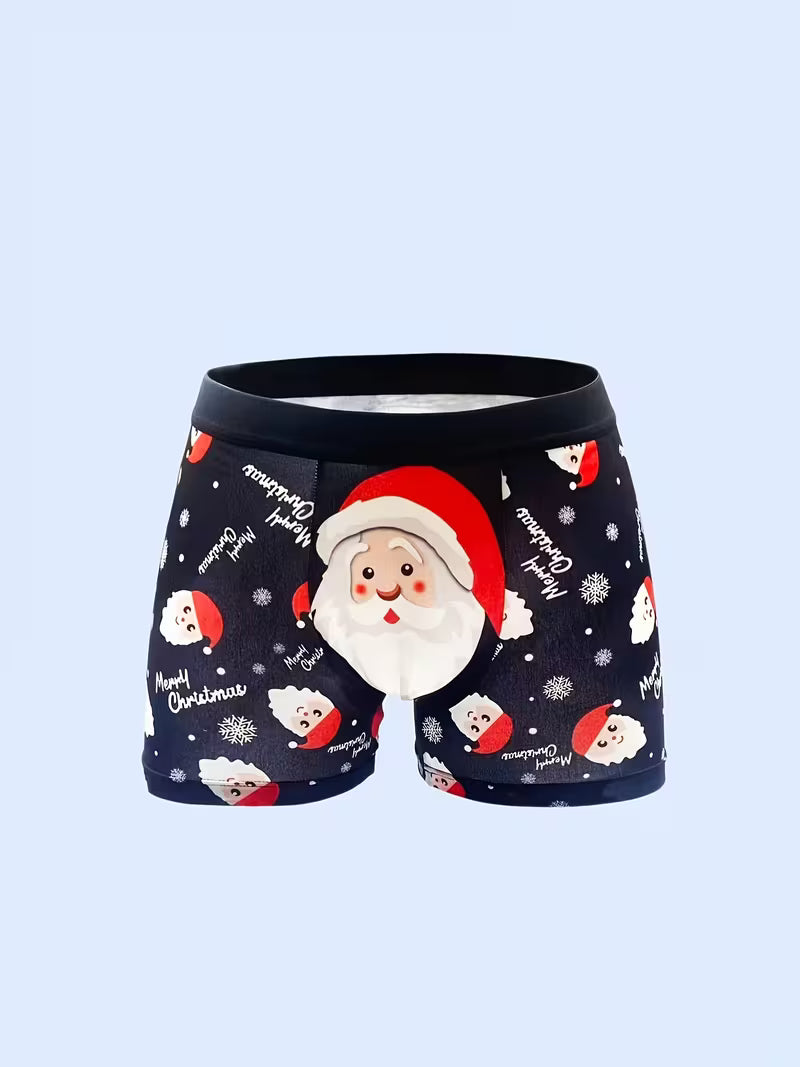 Men'S Briefs Santa Claus Soft Comfortable Daily Wear, Christmas