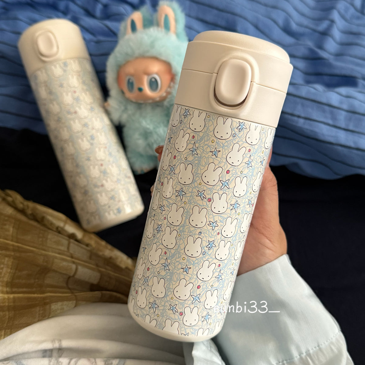 Bunny 304 Stainless Steel Insulated Water Bottle, Portable Kids Tumbler