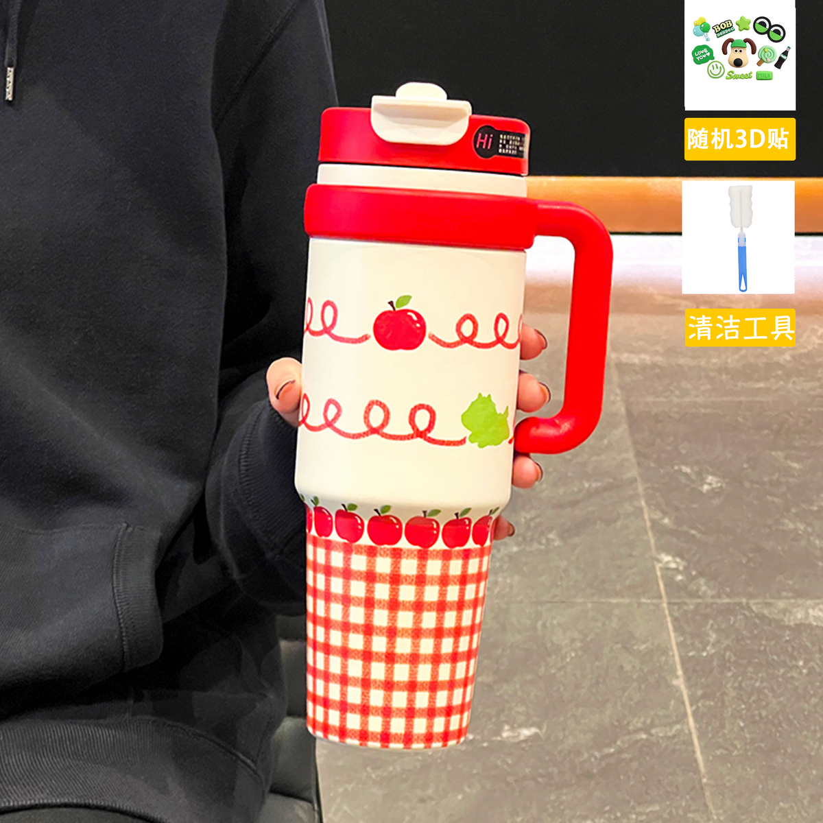 1000ML Double Drink 316 Stainless Steel Tumbler