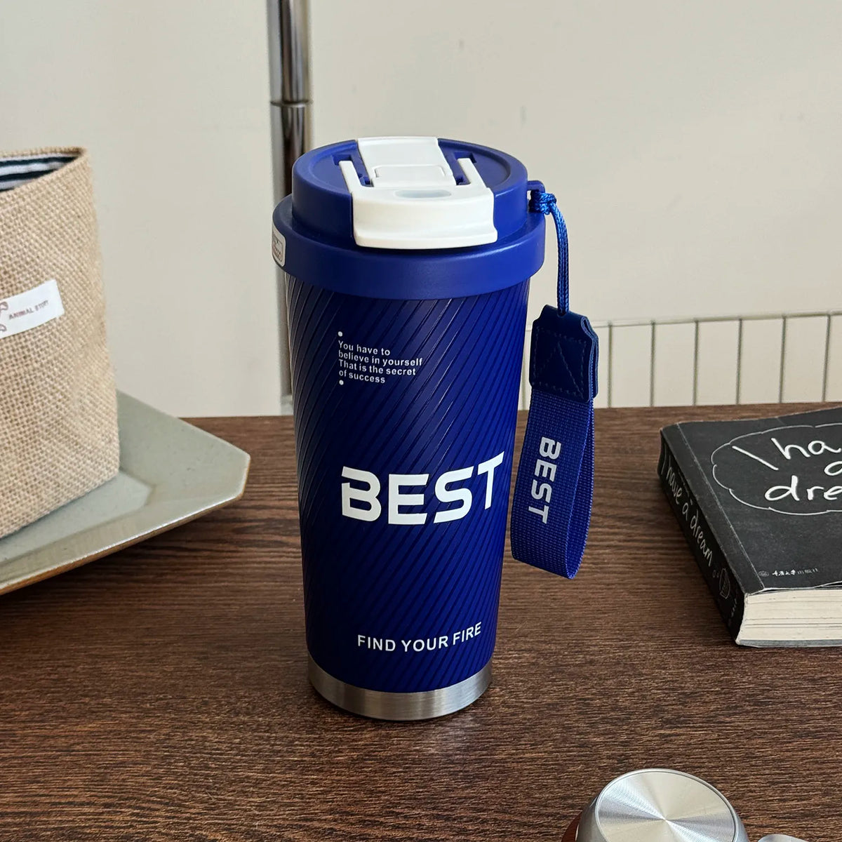 520ML 316 Stainless Steel Dual Drink Coffee Tumbler