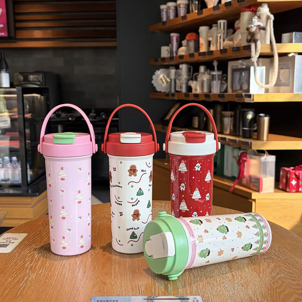 Cartoon Christmas 304 Stainless Steel Dual Drink Tumbler
