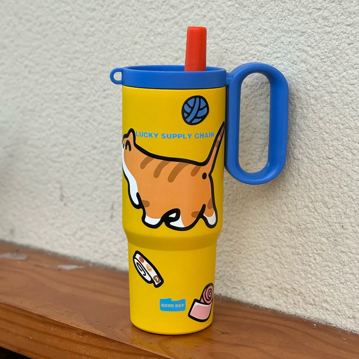 Large Dual Drink Insulated Tumbler With Handle