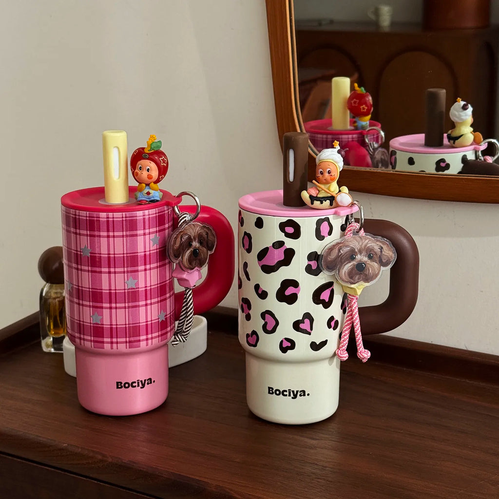 Leopard Print 316 Stainless Steel Tumbler 700ml