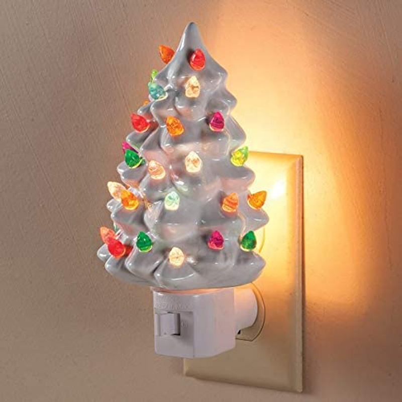 UL Listed Rotating Christmas Tree Night Light