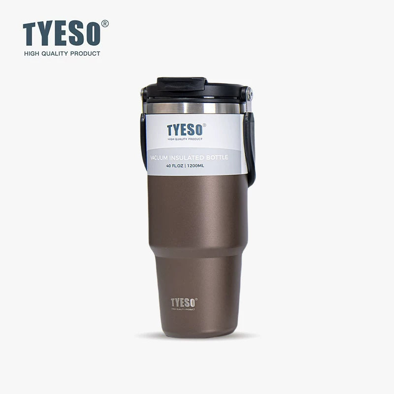 TYESO 1200ML 304 Stainless Steel Coffee Tumbler