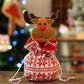 Knitted Christmas Drawstring Gift Bags