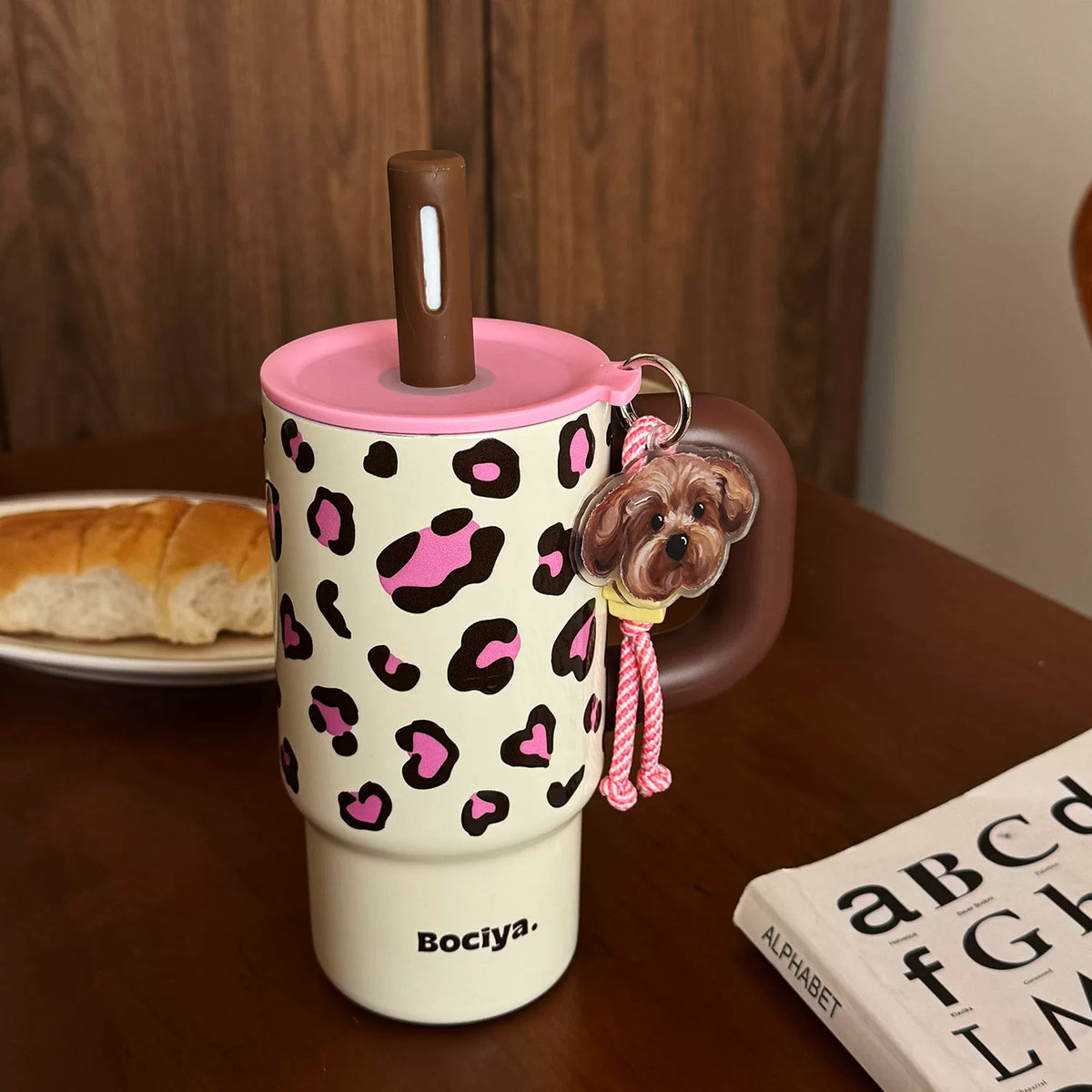 Leopard Print 316 Stainless Steel Tumbler 700ml