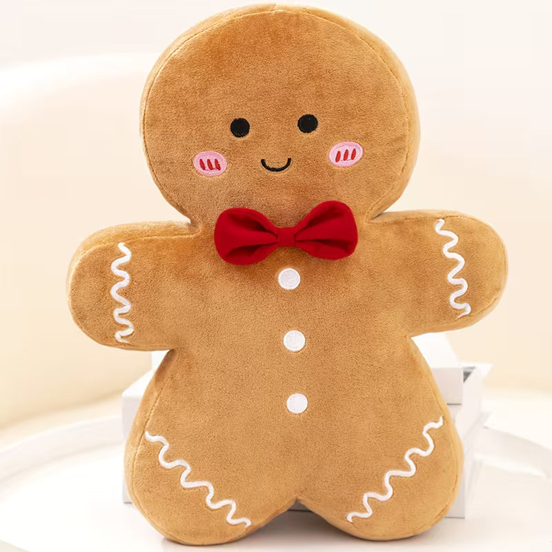 4Pcs Gingerbread Man Plush Ornaments
