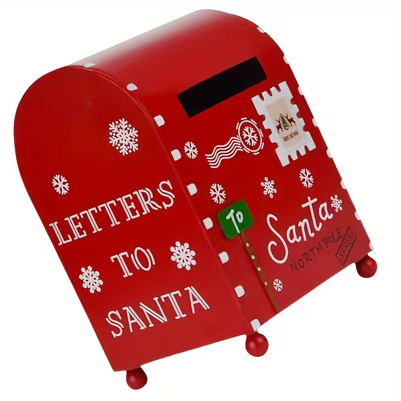 Mini Christmas Mailbox Decor, Festive Courtyard Holiday Ornament